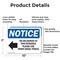 Signmission No Deliveries To This Entrance, 10 in W x Rectangle, Aluminum OS-2PACK-NS-A-710-L-14475 - alternate 4